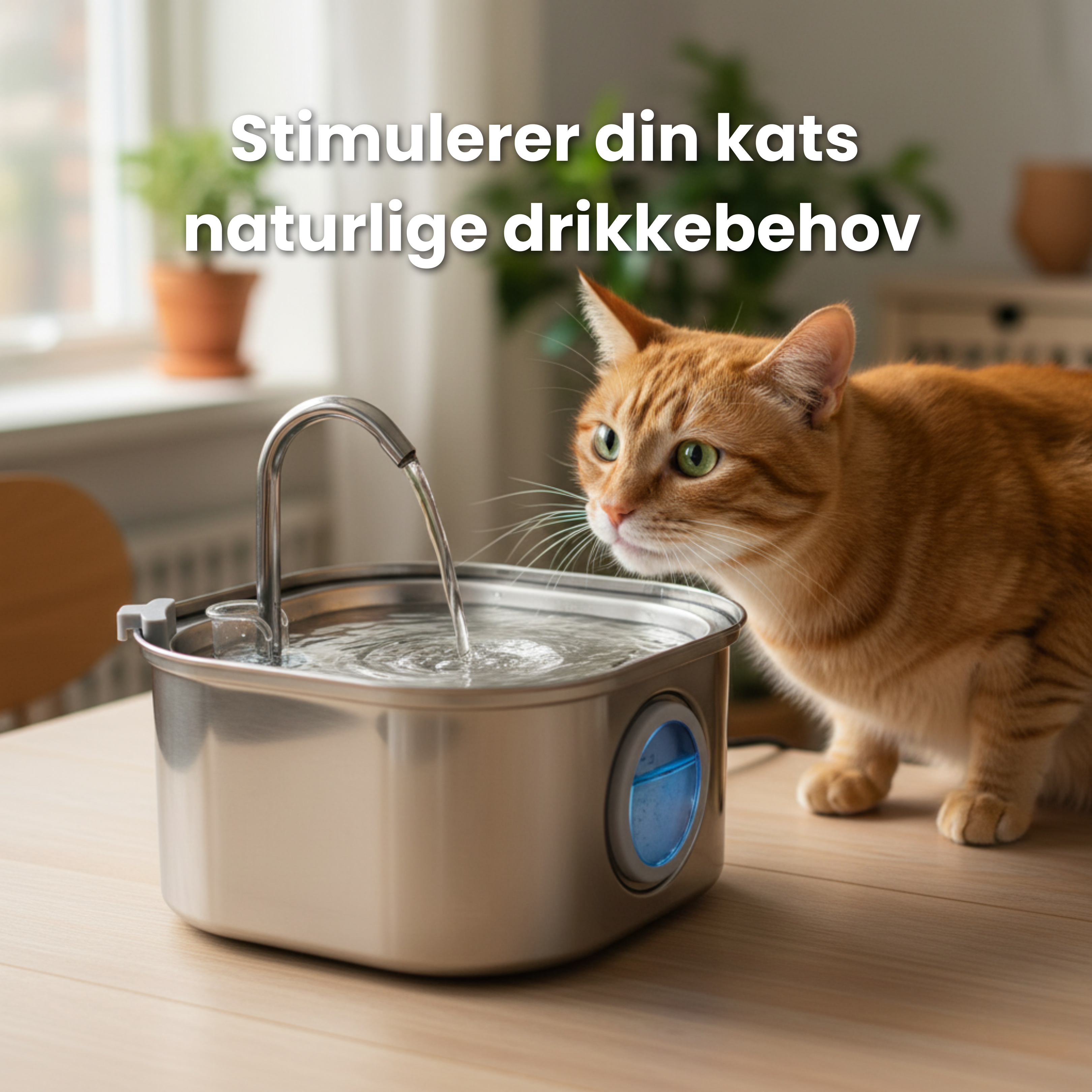 Kattellas vandfontæner i rustfrit stål