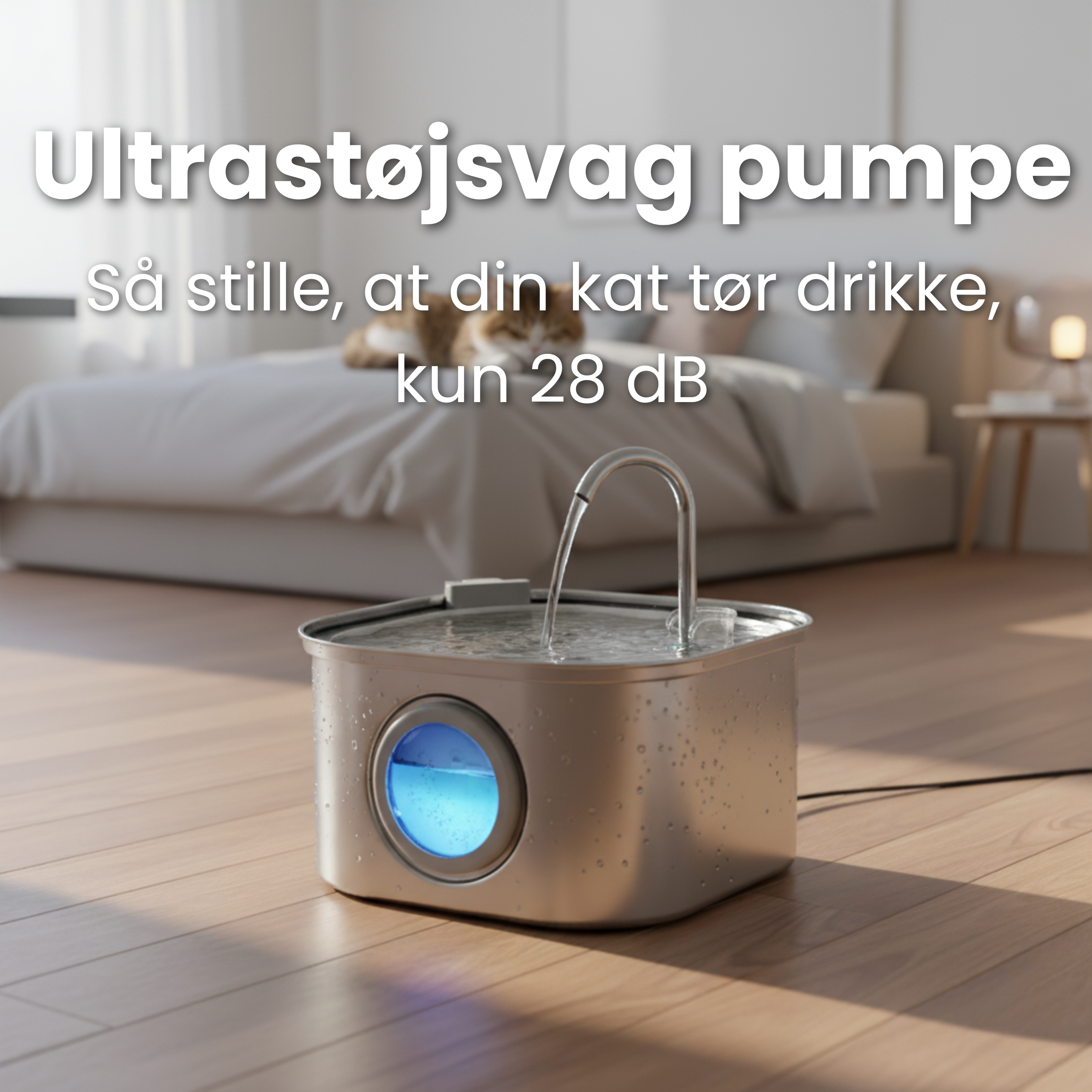 Kattellas vandfontæner i rustfrit stål